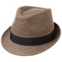 Classic Herringbone Trilby Hut by Lipodo braun-beige