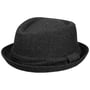 Diamond Crown Herringbone Wollhut by Lipodo schwarz-grau