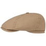 Delave Organic Cotton Flatcap by Stetson dunkelbeige