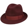 Marengo Trilby Haarfilzhut by Borsalino bordeaux