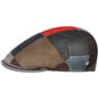 Capri Bic Leder Patchwork Flatcap by Lierys bunt