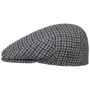 Inglese Classic Herringbone Flatcap by Lipodo grau-schwarz