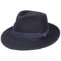 Contrast Double Ribbon Bogarthut by Lipodo dunkelblau