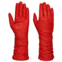 Langschaft Damen Lederhandschuhe by Caridei rot