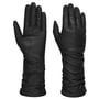 Langschaft Damen Lederhandschuhe by Caridei schwarz