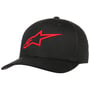 Ageless Curved Flexfit Cap by alpinestars schwarz-rot