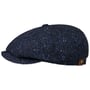 Hatteras Wool Colour Neps Flatcap by Stetson schwarz-blau