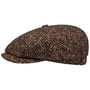 Hatteras Wool Colour Neps Flatcap by Stetson braun-blau
