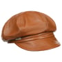 Leder Ballonmütze by Seeberger cognac