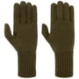 Feinstrick Fingerhandschuhe by Seeberger dunkeloliv