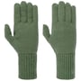 Feinstrick Fingerhandschuhe by Seeberger grün