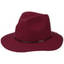 Fine Wool Fedora mit Lederband by Lierys bordeaux