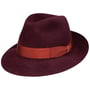 Alessandria Superior Haarfilzhut by Borsalino bordeaux