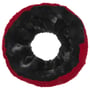 Fake Fur Loop Wendeschal schwarz-rot