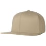 110 Flat Brim 6 Panel Cap beige