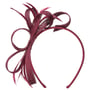 Alicia Fascinator by Seeberger hindbærrød