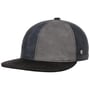 6 Panel Tricolour Ledercap by Lierys grau