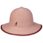 Tropic Wide Brim Stripe Stoffhut by Kangol rosa
