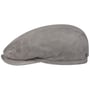 Goat Suede Flatcap by Stetson grau