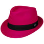 Jaston Trilby Panamahut by Lipodo fuchsia