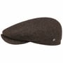 Crimson Wool Herringbone Flatcap by Lierys braun