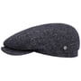 Crimson Wool Herringbone Flatcap by Lierys dunkelblau