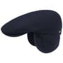 John Wool Flatcap mit Ohrenklappen by Lierys blau