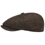 Carlsen Wool Herringbone Flatcap by Lierys braun