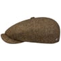 Carlsen Wool Herringbone Flatcap by Lierys beige-braun
