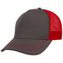 Rapper Canvas Trucker Cap grau-rot
