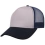Rapper Canvas Trucker Cap grau-blau