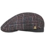 Burndell Check Flatcap mit Alpaka by Lierys Gold dunkelblau