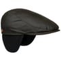 Matteo Plus Waxed Cotton Flatcap by Mayser schwarz