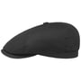 Cotton Twill Flatcap by Stetson schwarz