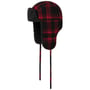 Country Check Lapeer Fliegermütze by Stetson schwarz-rot
