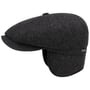 Hatteras Classic Ear Flaps Flatcap by Stetson schwarz-grau