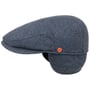Merlino Zigzag Flatcap mit Ohrenklappen by Mayser dunkelblau