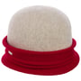 Twotone Woolmark Glockenhut by Seeberger rot