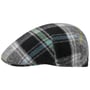 John Hanly Colour Lines Lambswool Flatcap grau