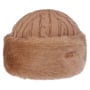 Cable Knit Faux Fur Beanie by Barts beige