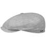 Hatteras Classic Leinen Flatcap by Stetson hellgrau