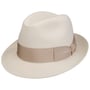 Nilo Premium Trilby Haarfilzhut by Borsalino cremeweiß