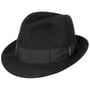 Nilo Premium Trilby Haarfilzhut by Borsalino schwarz