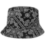 Paisley Bucket Baumwollhut by Lipodo schwarz