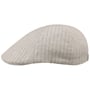 Classic Stripes Leinen Flatcap by Lipodo beige-meliert