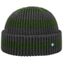 Twotone Stripes Beanie by Hammaburg grün