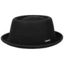 Uni Pork Pie Wollhut by Stetson schwarz