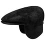 Kent Pigskin Flatcap mit Ohrenklappen by Stetson schwarz