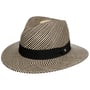 Twotone Stripes Traveller Panamahut by Lierys natur-schwarz