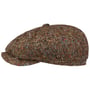 Hatteras Colour Dots Flatcap by Stetson braun